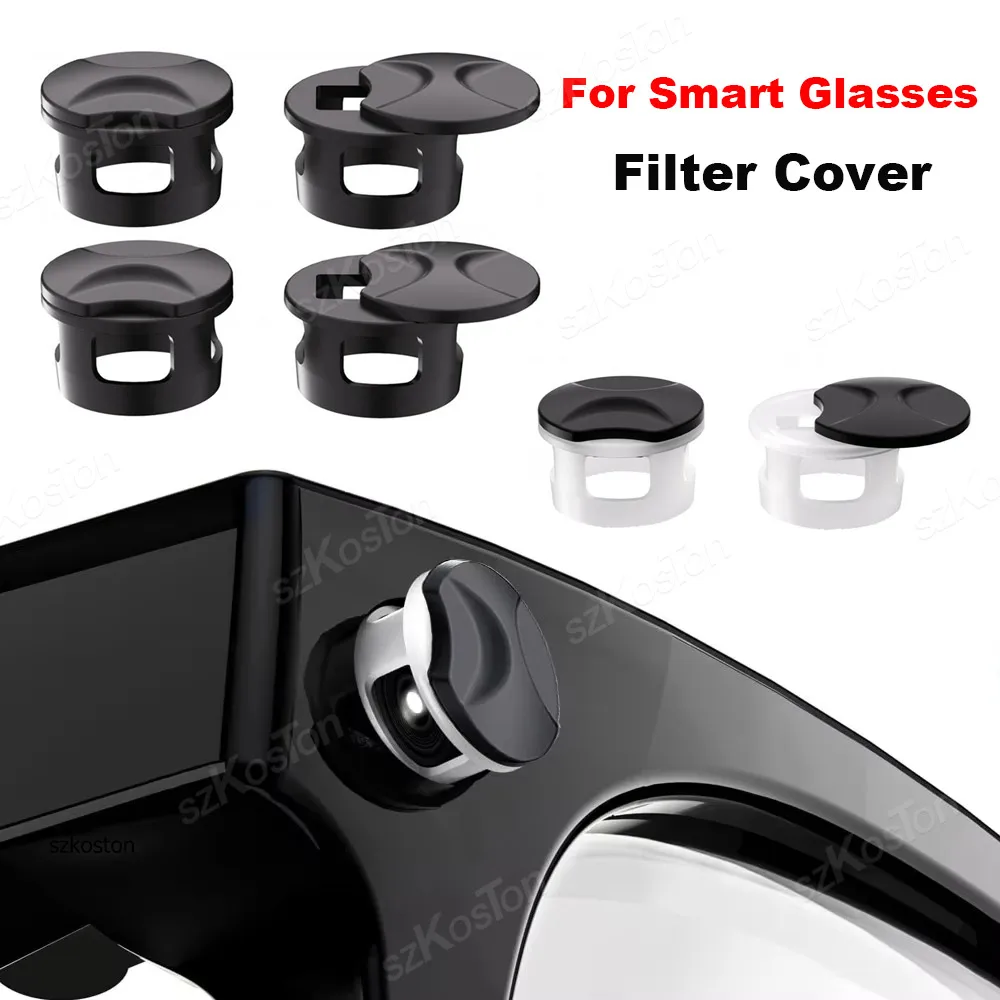 2/4 Stück LED-Lichtblocker-Abdeckung für Ray-Ban Meta Wayfarer/Skyler/Headliner Smart Glasses, persönlicher Sichtschutzfilter, Schutzabdeckung