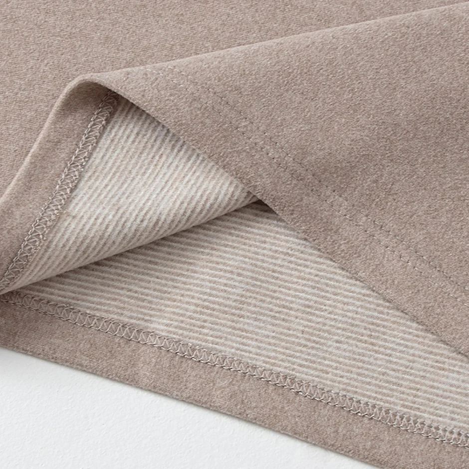 2/4 Stück Herren Einfarbig Einfache Herbst Und Winter Thermo-unterwäsche Bequeme Und Lässige Bottoming Unterwäsche Teenager Pyjama – Detail 15