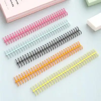 11Pcs Plastic Notebook Spines Office Bindings Beautiful Appearance Free Writing Manual Open Close Convenience Binding Spines