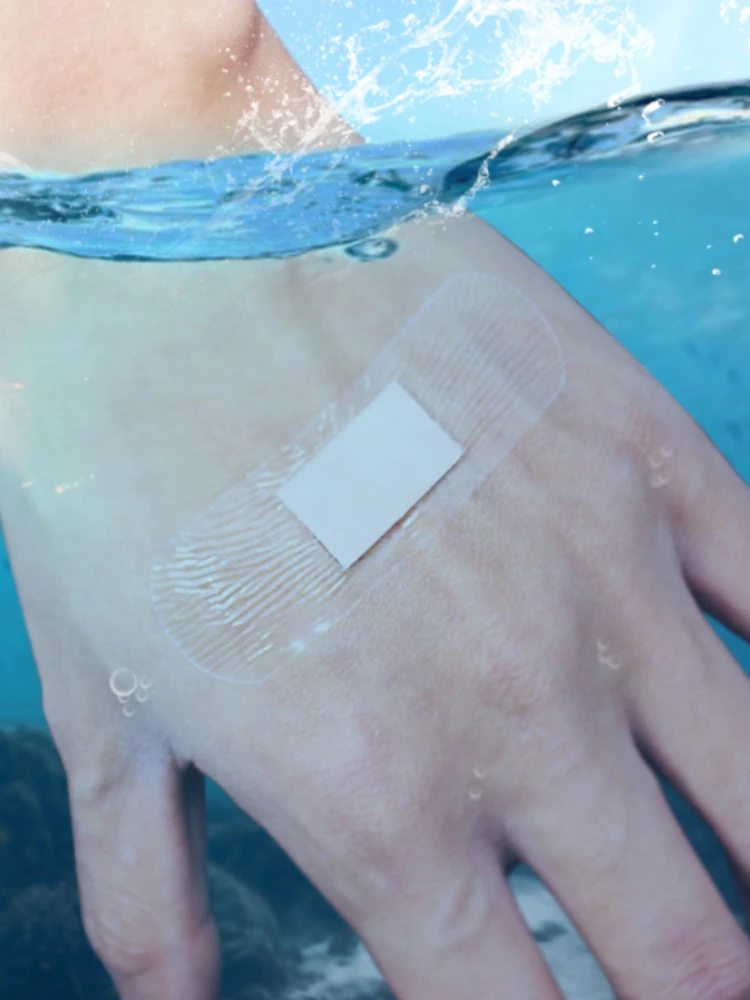 120 teile/satz Transparent Band Aid Wasserdichte Wunde Dressing Gips Haut Patch Klebstoff Bandagen für Kinder Erwachsene Gips – Detail 3