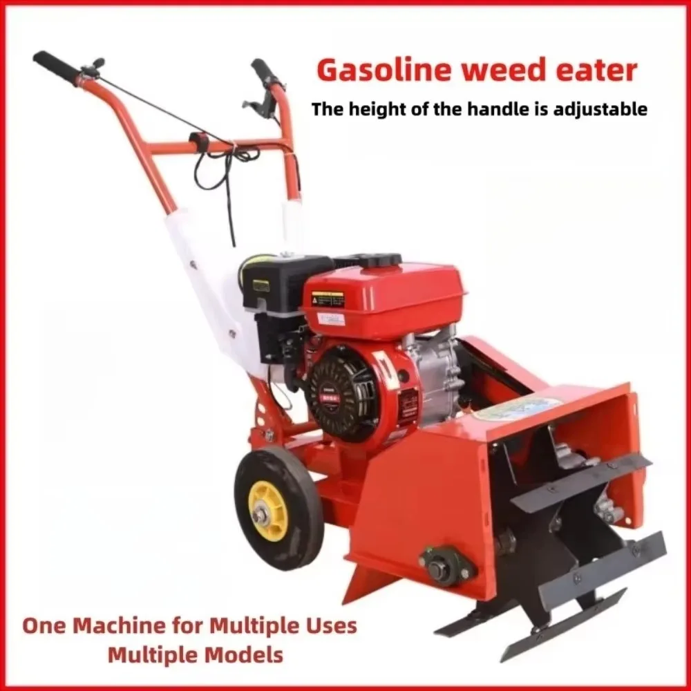 Multifunctional 4WD Mini Power Tiller Farm Cultivator for Weeding Plowing Furrowing Soil Loosening