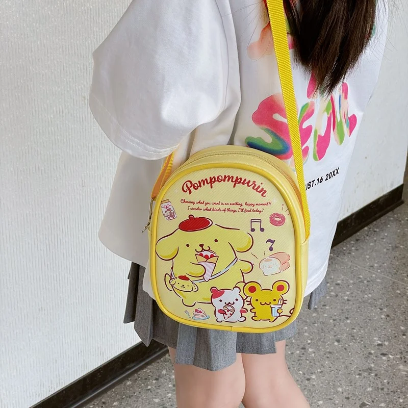 Sanrio Hello Kitty New Children's Trend Fashion Cute Cartoon Kulomie Crossbody Shoulder Bag Casual Versatile Small Backpack