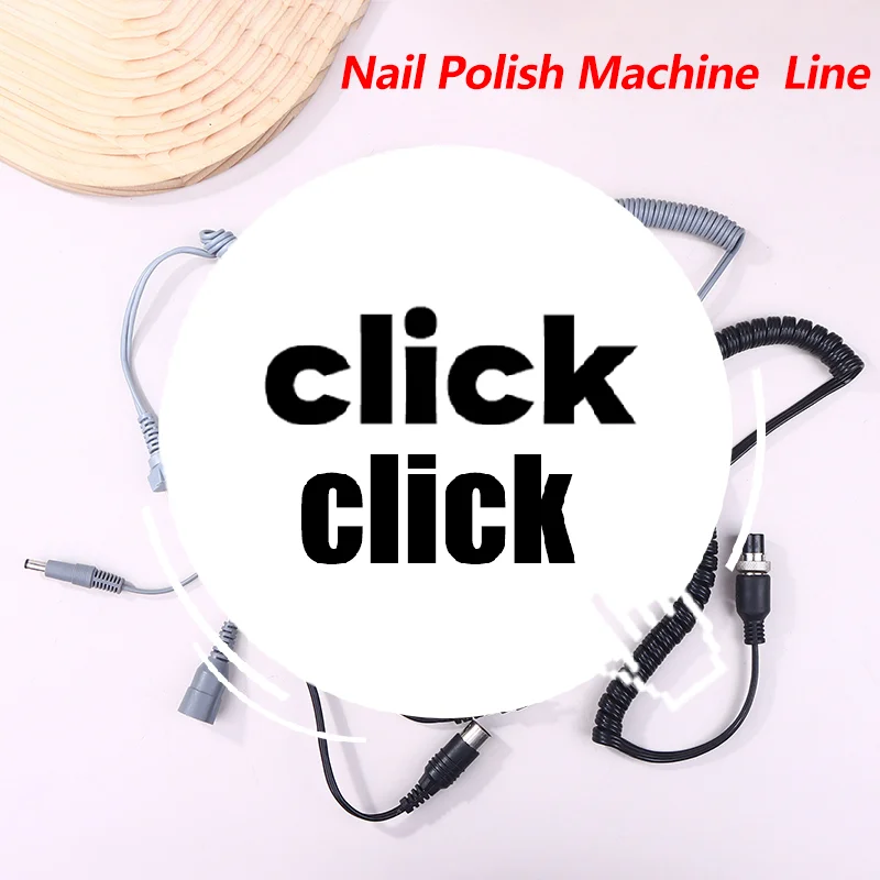 1Pcs Nail Handpiece Power Cable Electric Spring Wire For Strong H6 W-168 202B Manicure Machine Drill Accessories