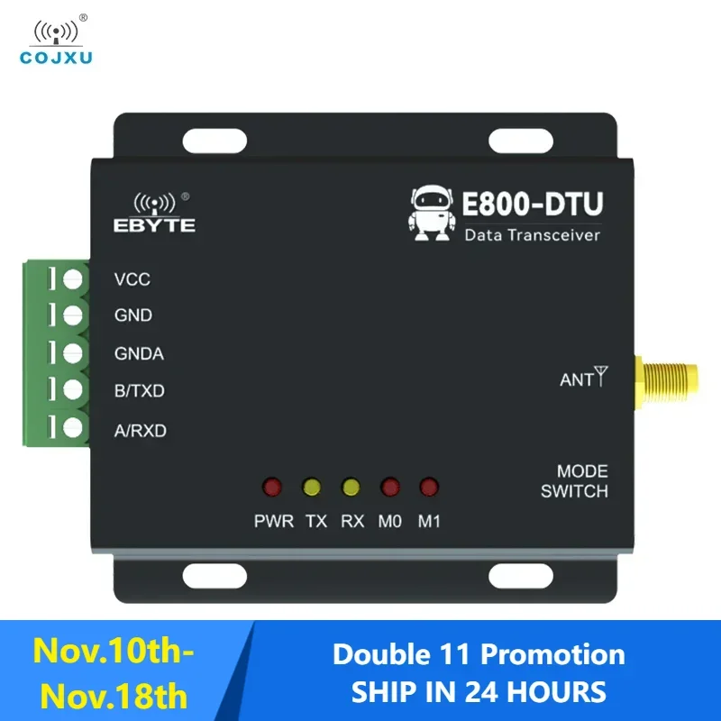 RS485 LoRa Modem Industrial Digital Radio 433MHz 20dBm FEC Wireless Transmitter COJXU 3km Long Distance LoRa Module