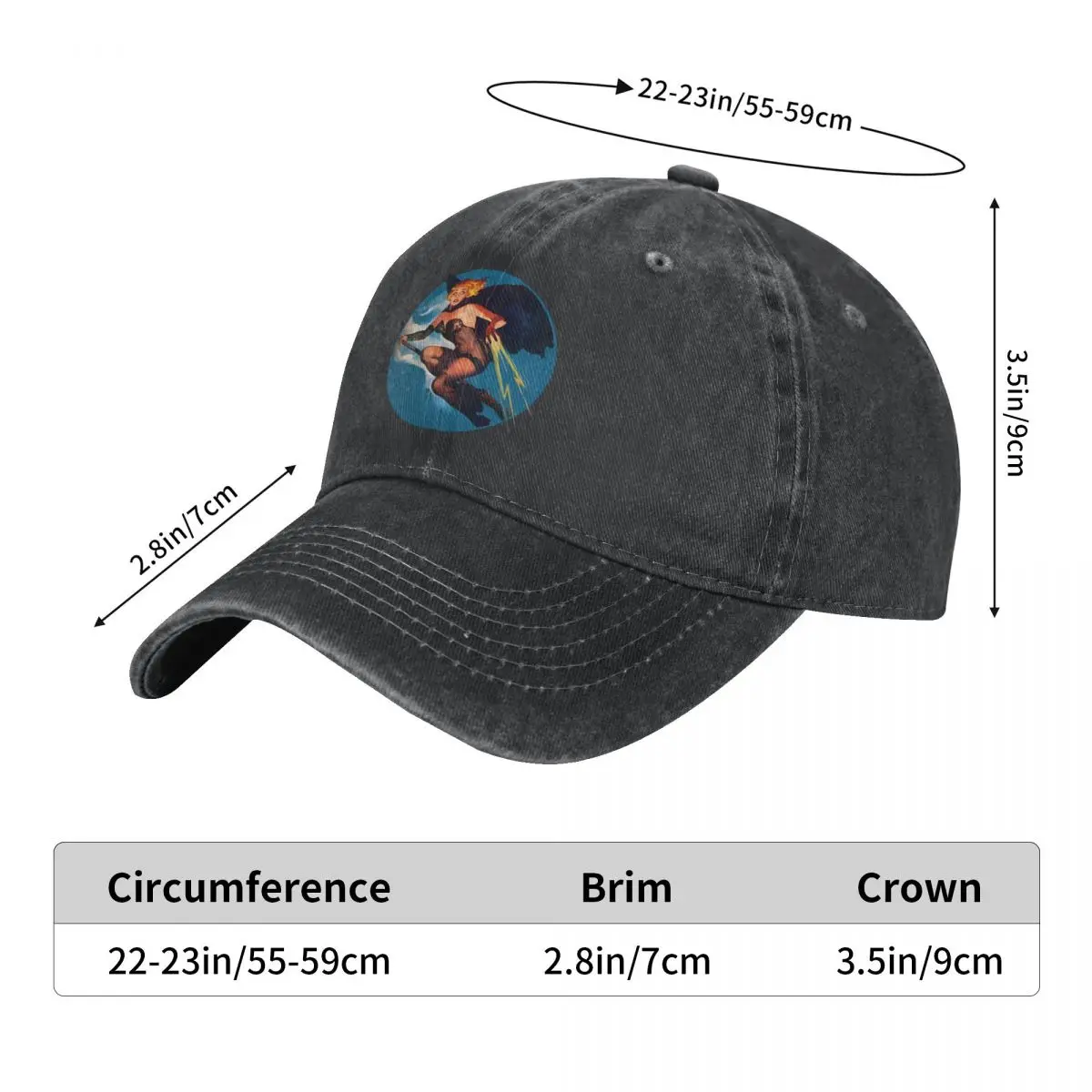 Pin Up Girl Multicolor Hat Peaked Women's Cap Conjure Wife Personalized Visor Protection Hats