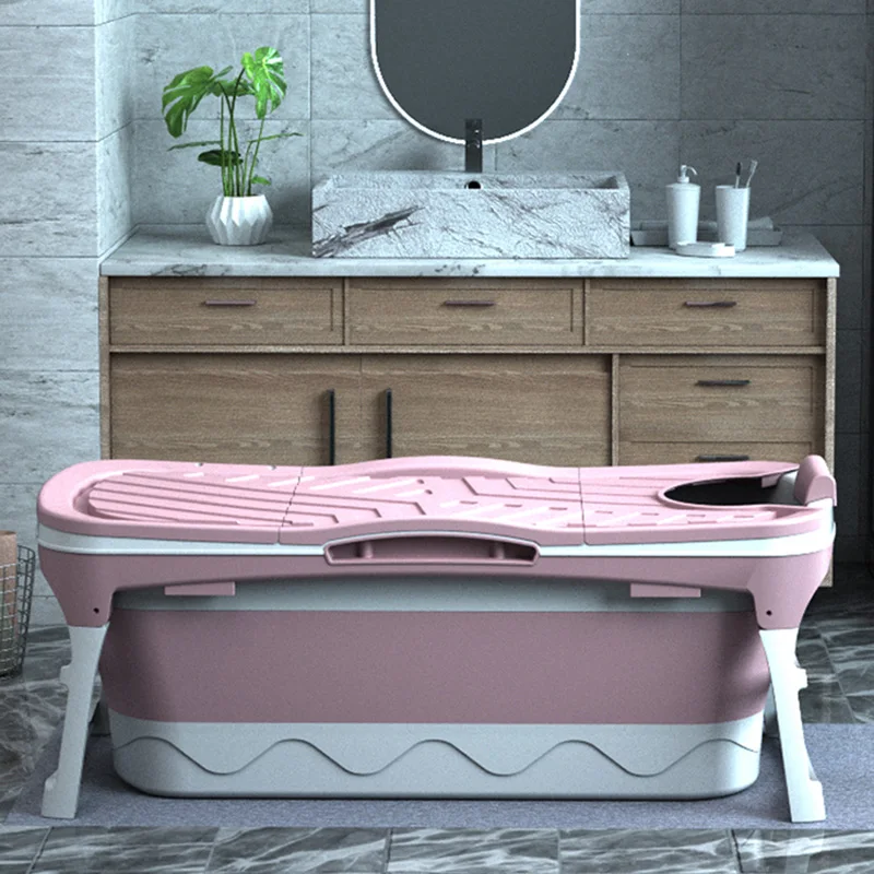 Bathroom Tubs Portable Bathtub Adults Mobile Simple Foot Spa Folding Goods The Elderly Newborn Bath Hot Badewanne Tub Ice