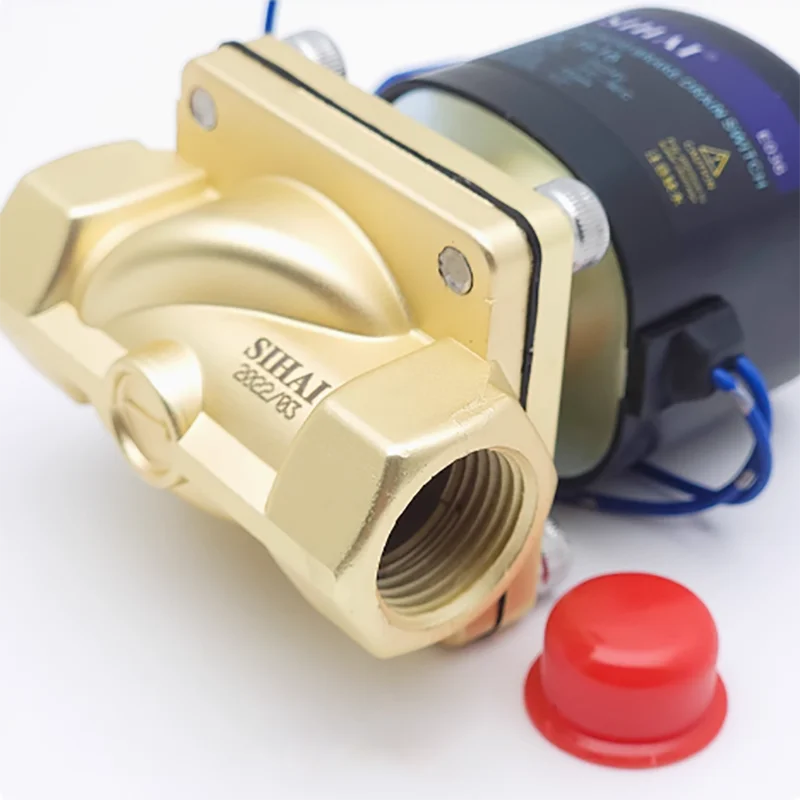 Water spraying truck solenoid valve 24V water sprayer high flow pure copper drip brake switch four point water spraying valve