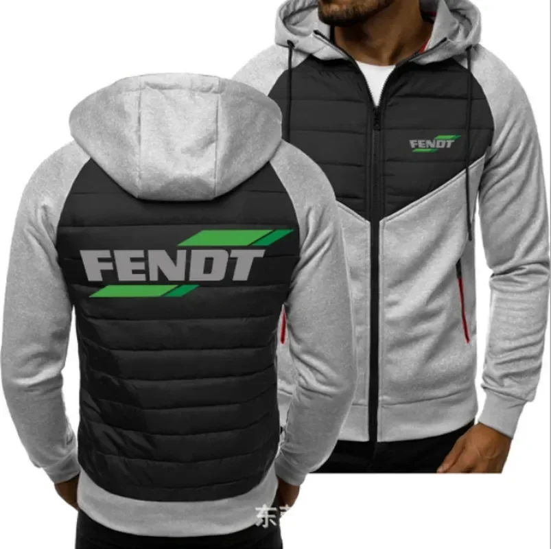 Veste zippée à manches longues pour hommes, sweat-shirt décontracté, sweat à capuche pour hommes, imprimé logo de voiture FENDT, printemps, automne, nouveau, 2023