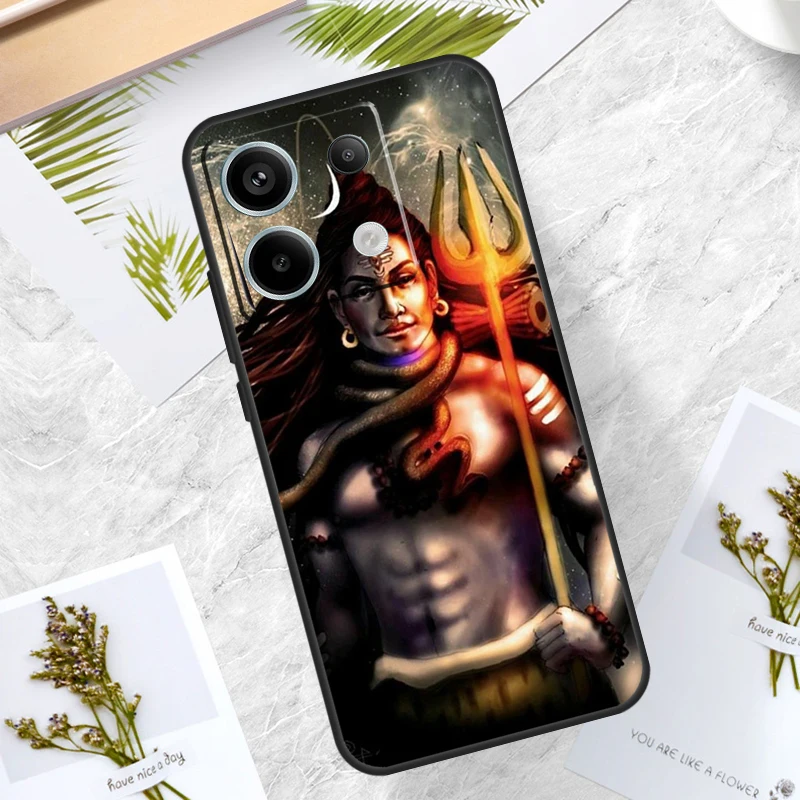 Lord Shiva Hindu God Buddha Case For Redmi Note 13 Pro Plus 12 11 10 9 Pro 9S 10S 11S 12S 10A 9C 10C 12C 13C Back Cover