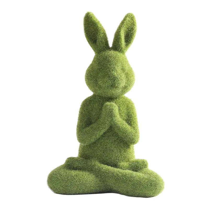 AEE8-Easter Lawn Garden Simulation Flocking Decoration Home Gardening Animal Decoration