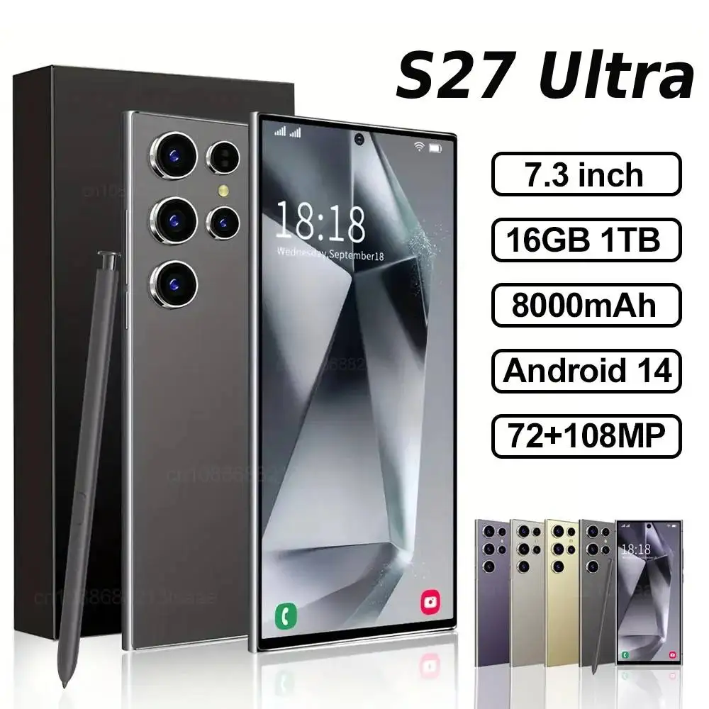 

2026 HOT NEW Silicone Case For S27 Ultra 7.3 Inch Smartphone Shockproof Cover Lite Moblie Phones Cases Accessories High Quality
