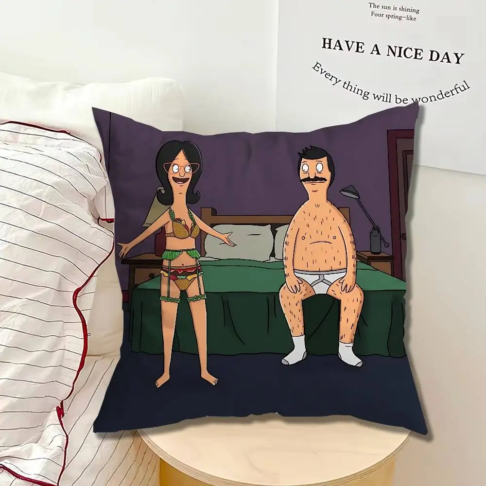 Anime B-Bobs B-Burgers Single Throw Pillow Case Cover Sofa Cushion Home Room Decor