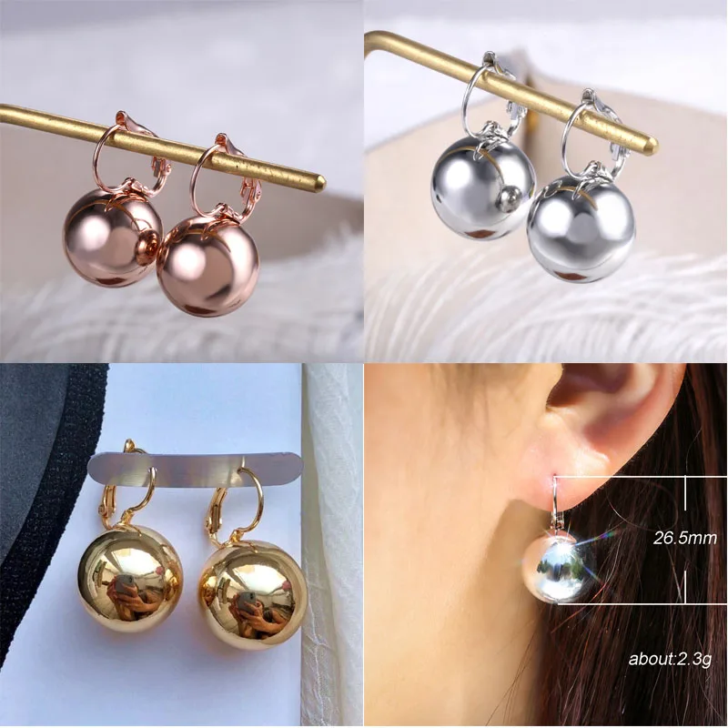 Korean Dongdaemun Fashion Simple Personality Round Ball Earrings Earrings Mesh Red Temperament Design Earrings Women's Wholesale