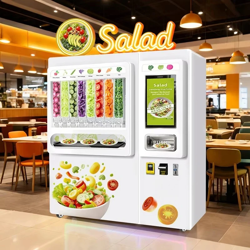 Werksqualität, globaler Bestseller, unbemannte Smart-Maschine für die kommerzielle Salatherstellung im Einkaufszentrum