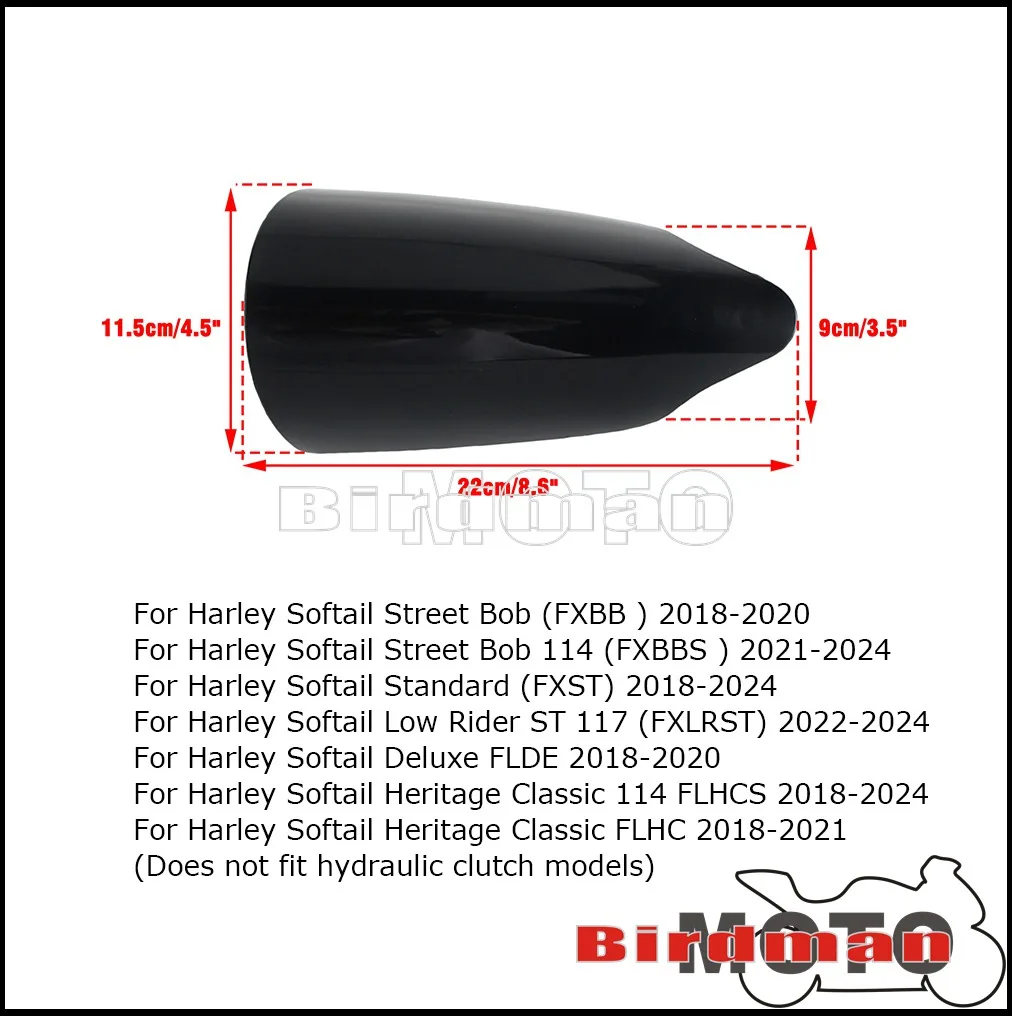 For Harley Softail Low Rider FXLRST 22-2024 Deluxe FLDE 2018-2020 Motorcycle Handguard Shield Wind Covers 6 Colours Hand Guard