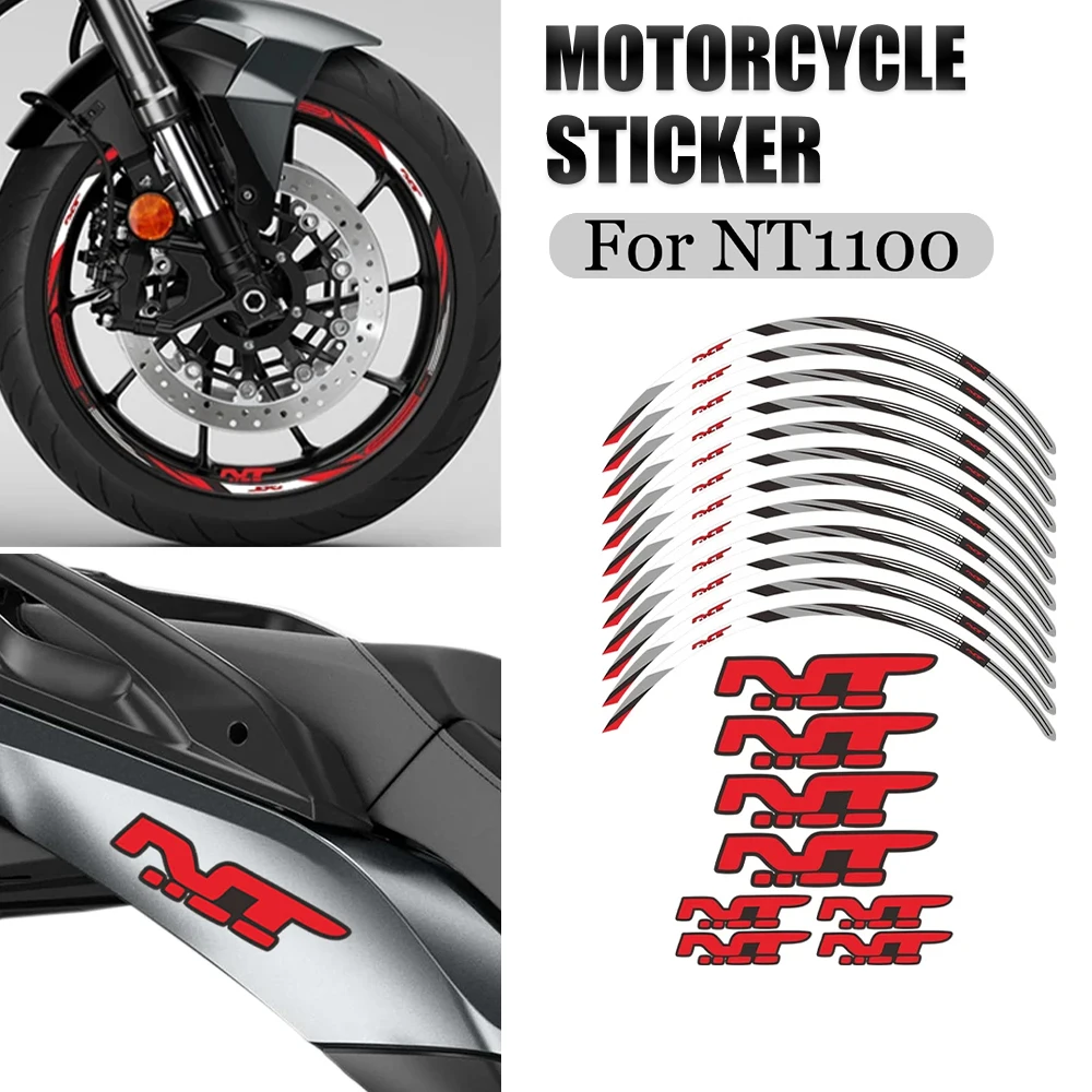 For Honda honda NT1100 NT 1100 nt1100 nt 1100 Motorcycle Accessories Stickers Waterproof Decal Wheel Sticker