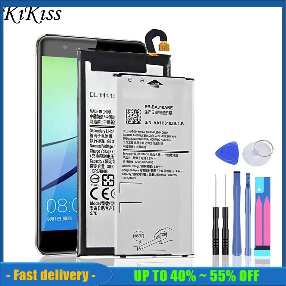 

Battery For Samsung Galaxy Ace 3 4/A3 A5 A6 A7 A8 A9 2015 2016 2017 2018 SM A510F/M/U A520F A310F/M S5830 S6802 S7898 i569 i579