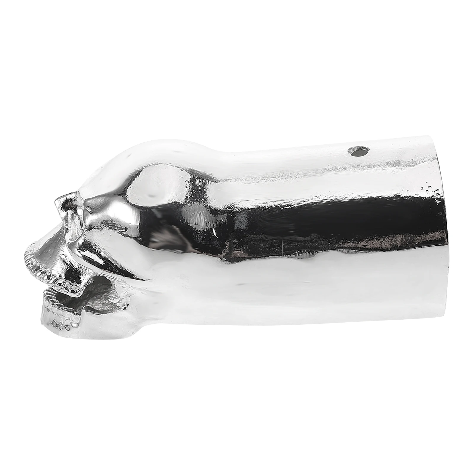 

Stainless Steel Skull Exhaust Pipe Decoration Heat Shield Cover For Motorcycle Scooter Modification Tips Durable Metal Tailpipe