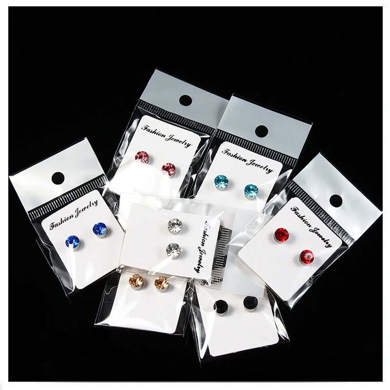 1 Pair Crystal Strong Magnetic Ear Stud For Women Zircon Clip Earrings Men Punk No Hole Magnet Earrings Non Piercing Jewelry