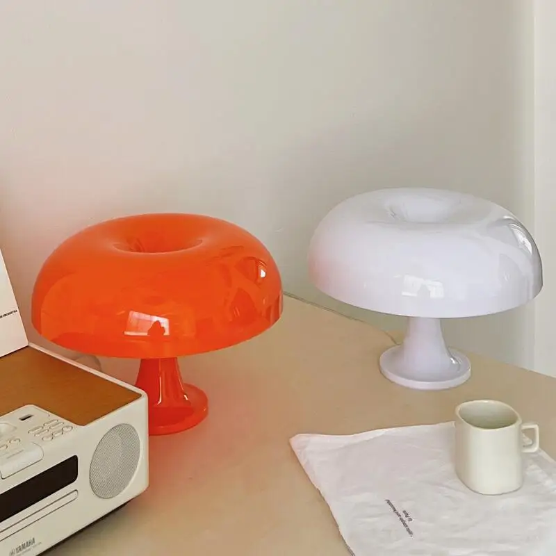 Led Mushroom Table Lamp for Hotel Bedroom Bedside Living Room Decoration Lighting Modern Minimalist Creativity Desk Lights