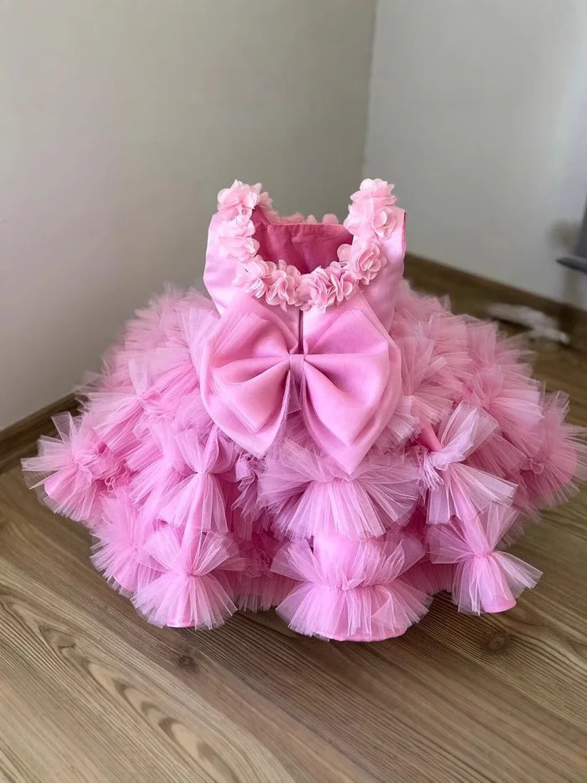 Robe de mariée à manches courtes pour filles, robe de princesse pour enfants adolescents, robe de reconstitution historique de fête, robe formelle magnifique pour enfants, 2025