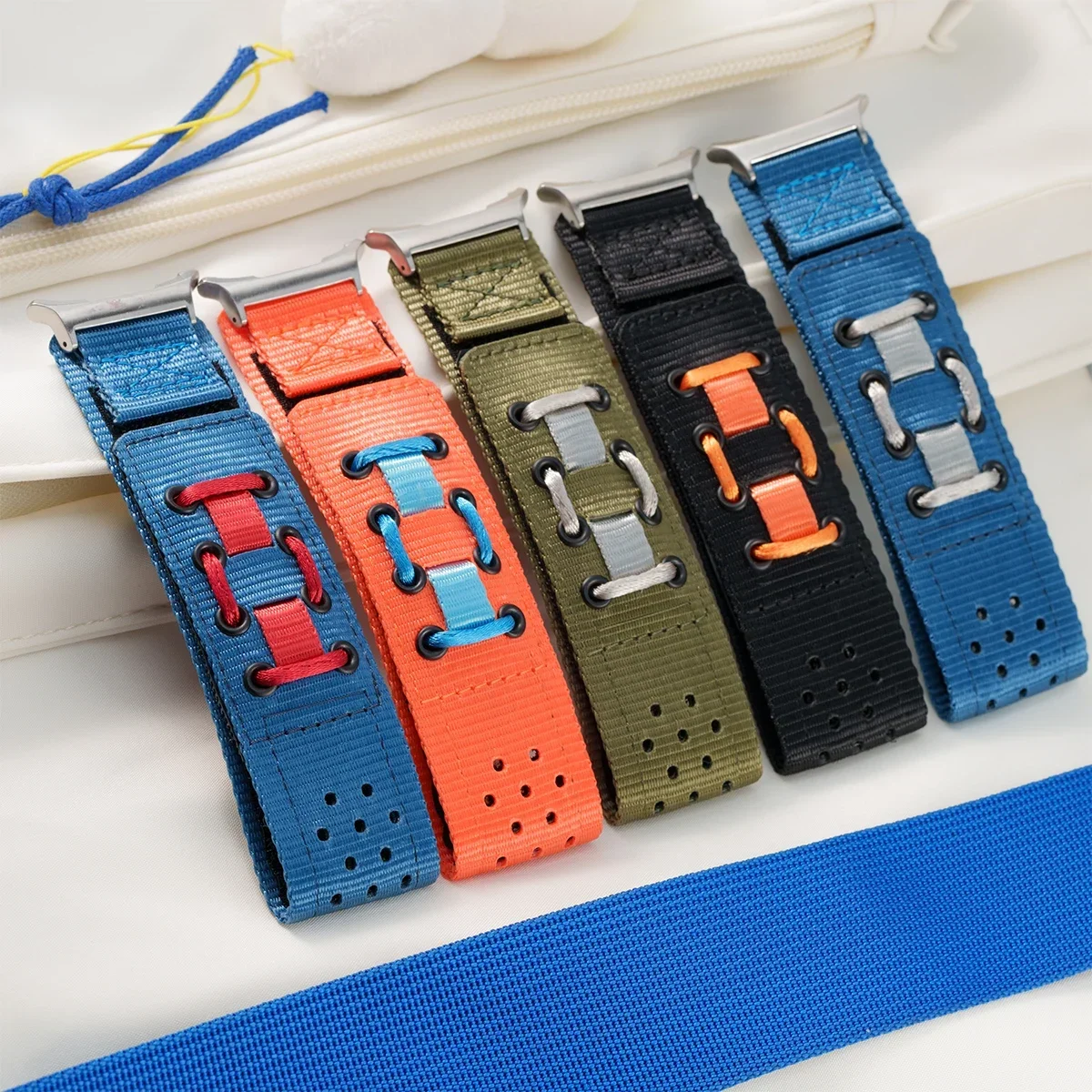 No Gaps Nylon Strap for Samsung Galaxy Watch 7 Ultra 47mm Quick Fit Band Sports Bracelet for Galaxy Watch Ultra 47mm Wristband