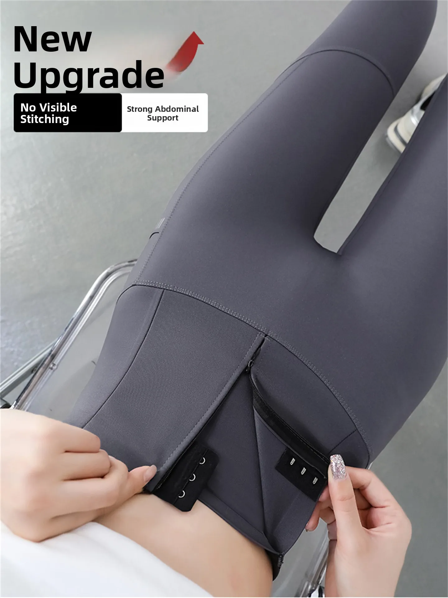 하이 웨이스트 요가 바지 여성용 봄 가을 얇은 아크스킨 카프리 바지 러닝 피트니스 복부 조절 스포츠 바지