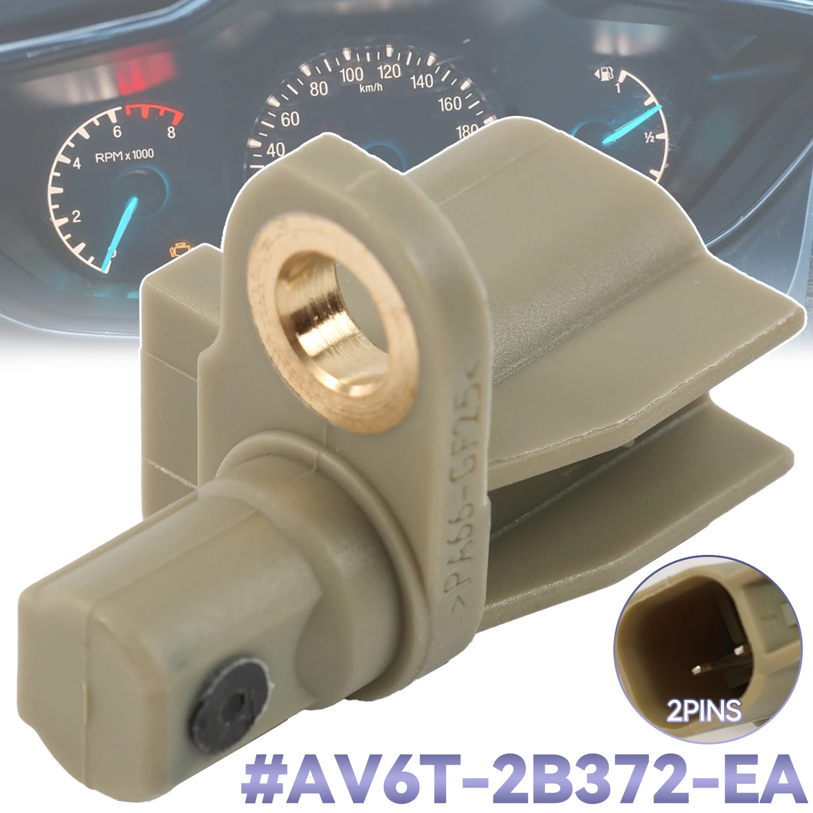 AV6T-2B372-EC ABS Speed Sensor For Ford C Max 13-18 Escape 2013-2018 Focus 12-18 For Lincoln Mkc 15-18 New AV6T2B372EC 13042888