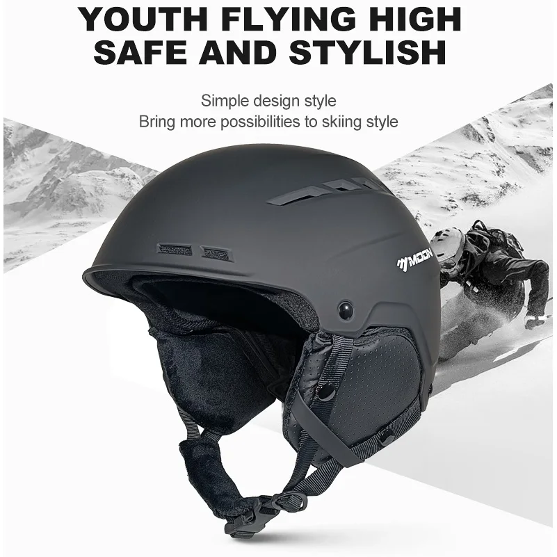 Capacete de esqui para adultos e jovens, Capacete Snowmobile, Capacete de skate, Capacete Snowmobile para adultos, Esportes ao ar livre