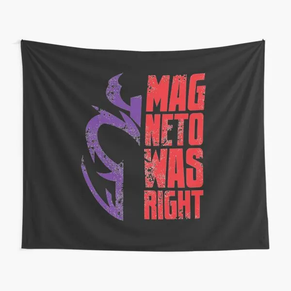 Magneto Was Right 1  Tapestry Wall Hanging Mat Decoration Blanket Decor Bedspread Home Living Beautiful Room Printed Art Colored