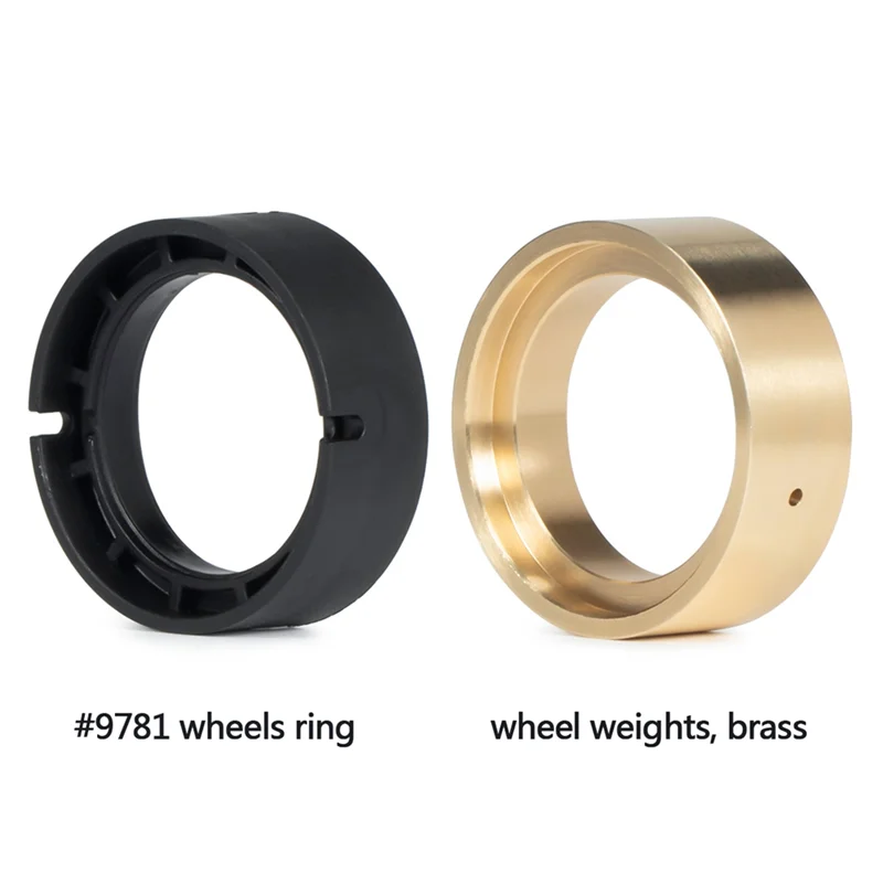 B50B-4 Elementy Beadlock Obręcz Koła Wewnętrzny Obciążnik Pierścień Zaciskowy 9780 140G Mosiężne Akcesoria RC Do TRX4M 1/18 RC Crawler Car Upgrade