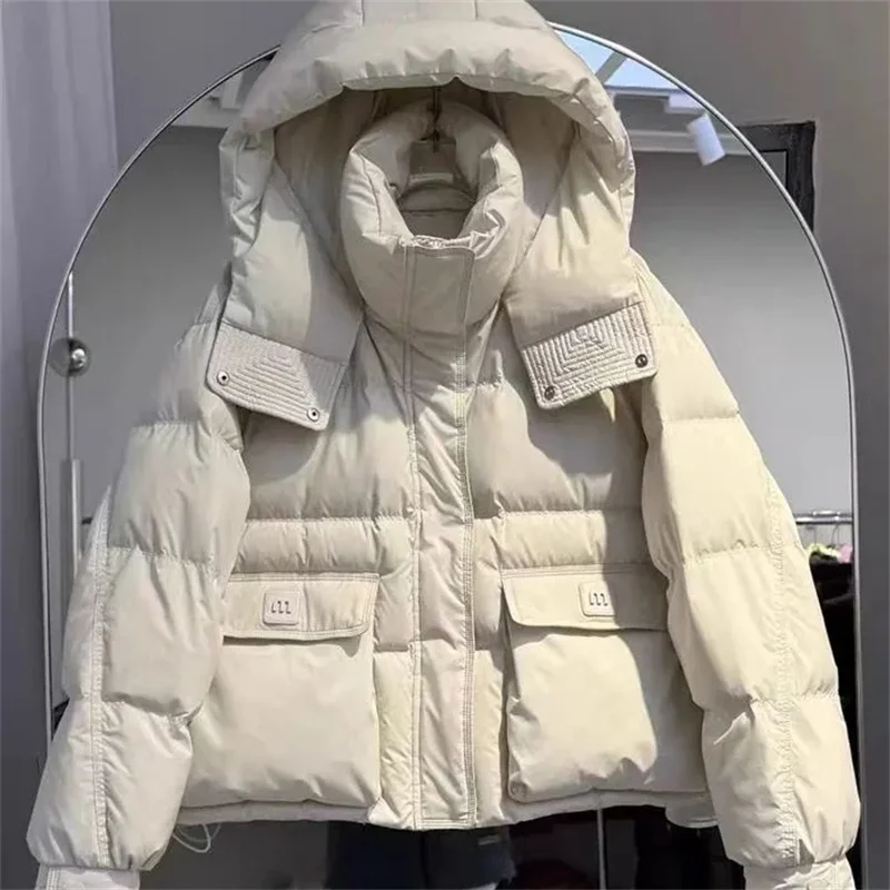 

Korean Version Cotton Jacket For Petite Women In Winter 2025 New Thick Loose No Wash Cotton Jacket Short Stylish Cotton Jacket