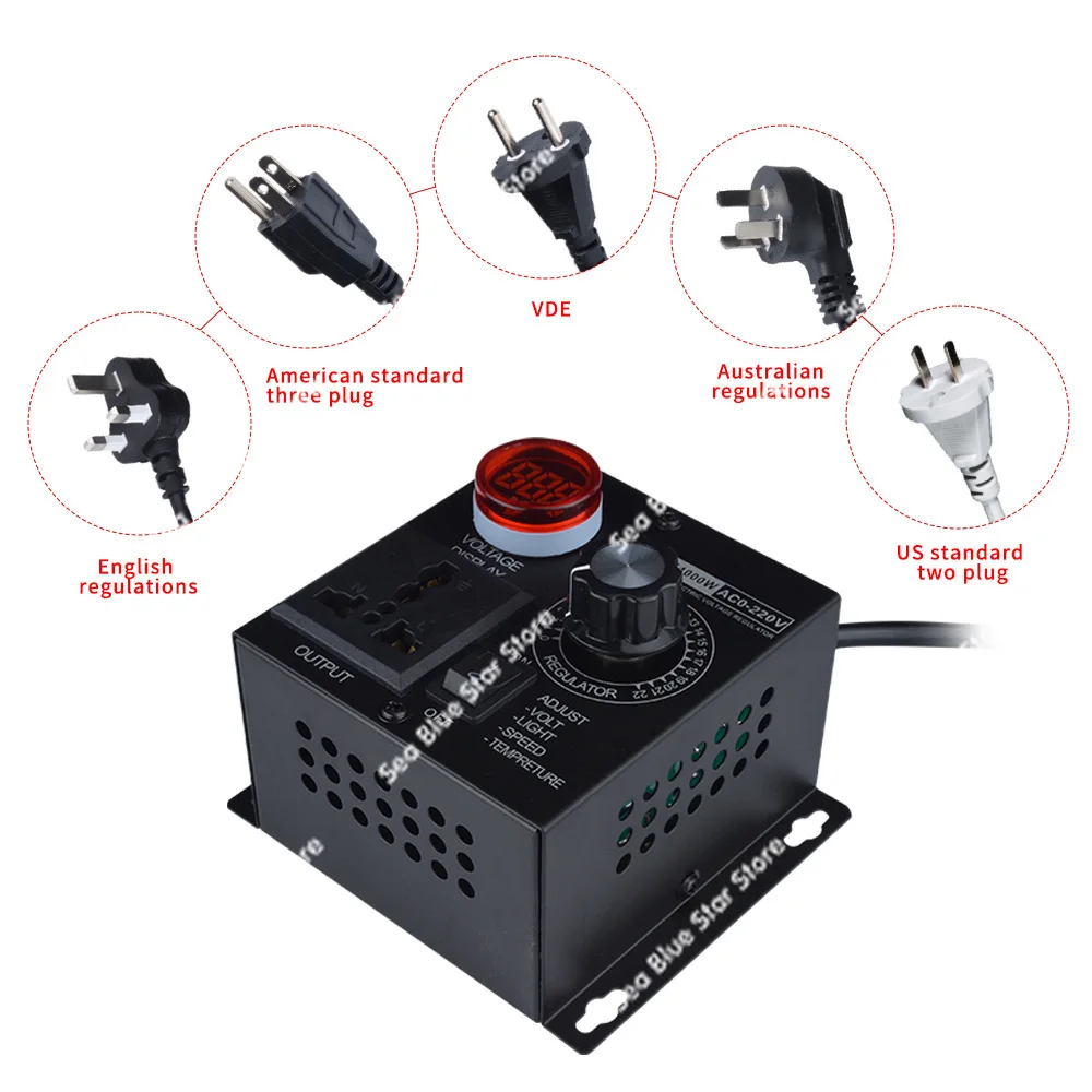 Reducer 220V Stepless Transmission 4KW Fan Fan Speed Control Switch Temperature Regulation Dimming Reducer