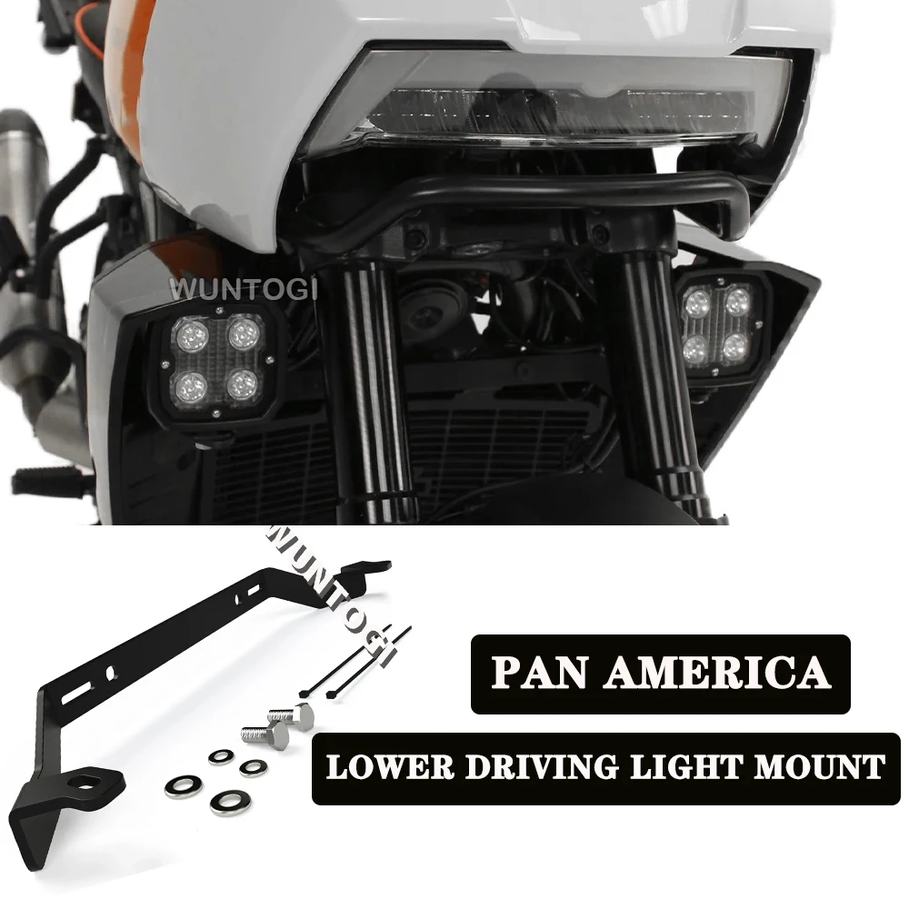 For Pan America 1250 S PA1250S RA1250S 2021 2022 Auxiliary Lights Bracket Fog Lights Bracket Lower Driving Light Mount