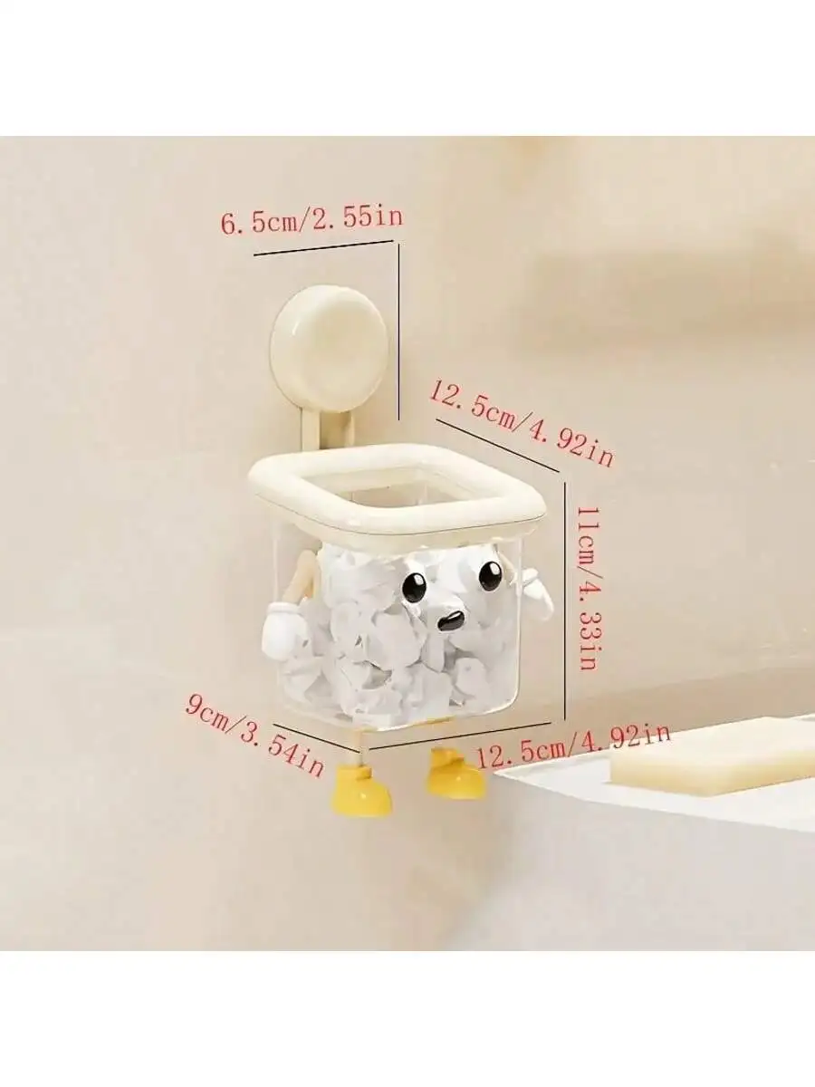 Cute Cartoon Wall Mounted Toothbrush Holder