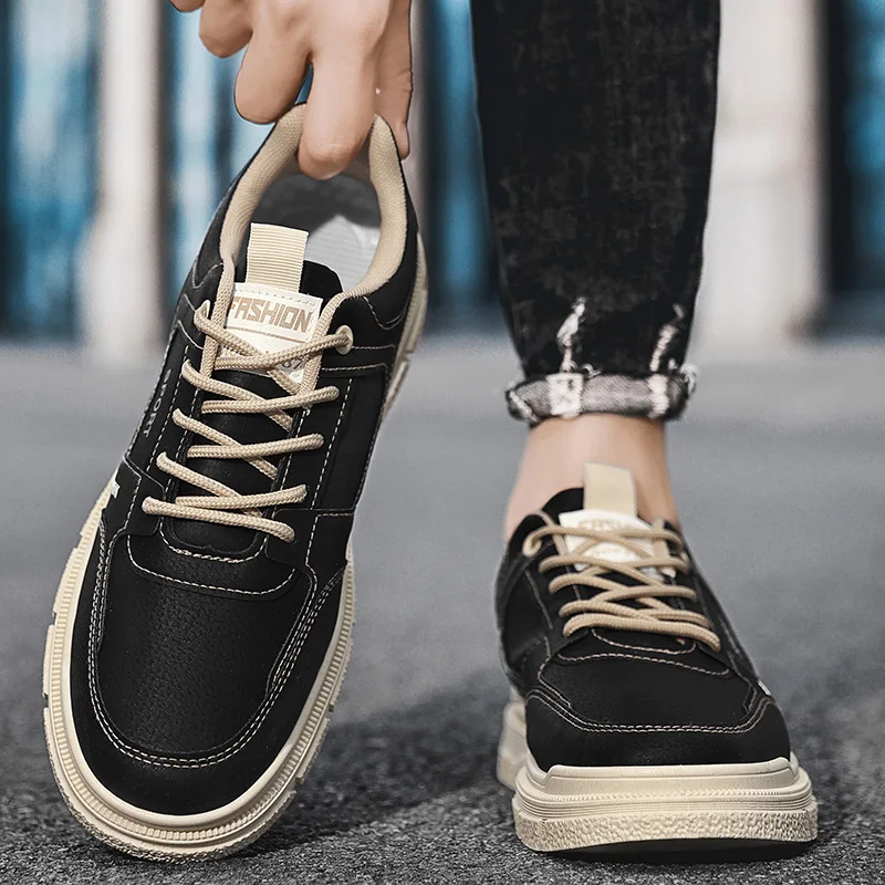 Casual Sneaker for Men Wear-Resistant Fashion Breathable Trendy All-match Comfortable Outdoor Platform Sneakers Spring Main New