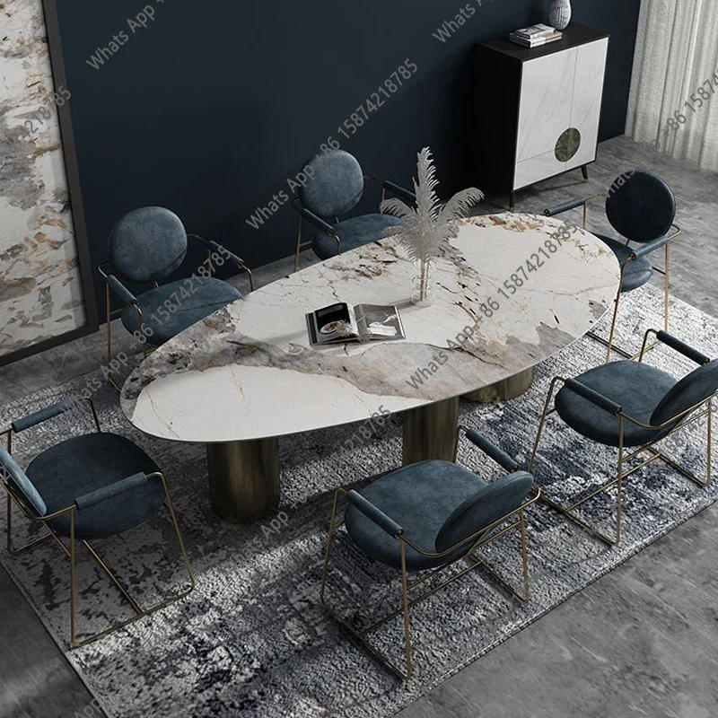 J J Transport Kitchen Dining Table Living Room Party Nordic Luxury Modern Dining Table Set Salon Enclosed Muebles Salon Furnitur