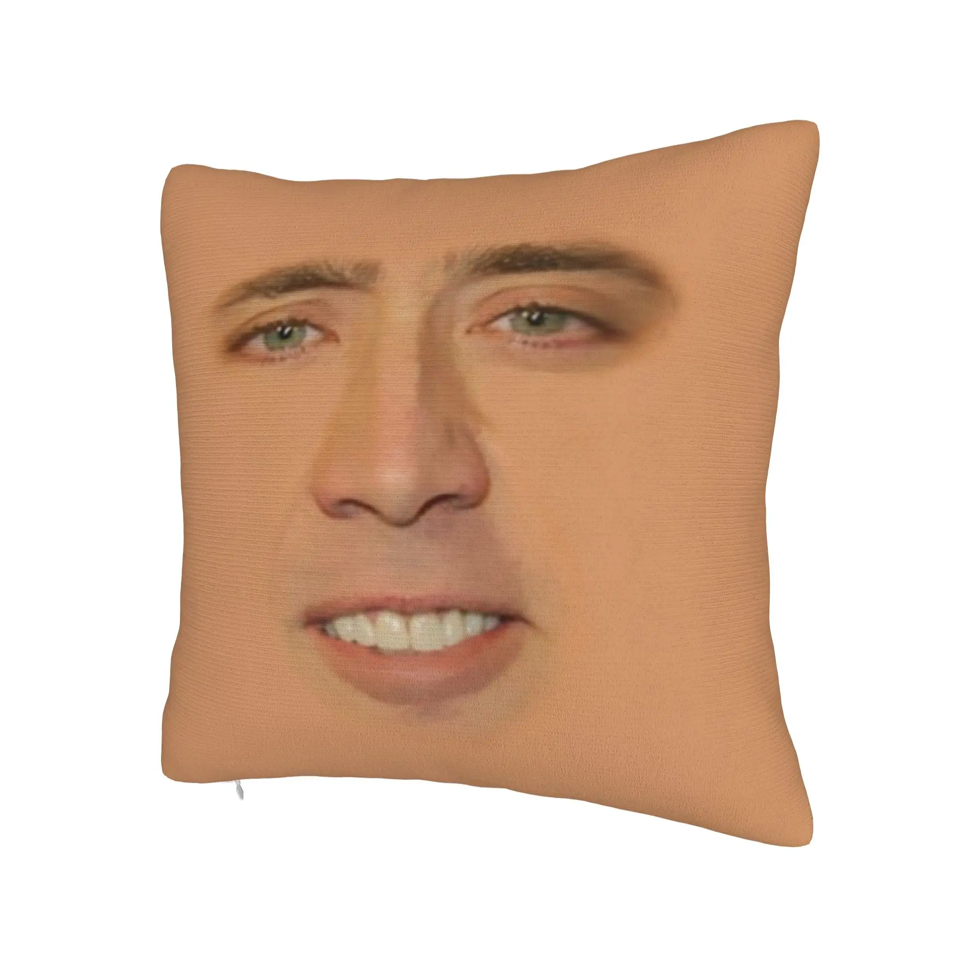 Y2K Sofa Nicolas Cage Full Face Decoration Pillowcase Merch Funny Nicolas Faces Pillow Cover Zipper Multiple Sizes