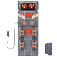 6D Electric Mattress Airbag Traction Stretch Neck Waist Back Full Body Multifunctional Heat Massage Pad Chair with Foot Rest