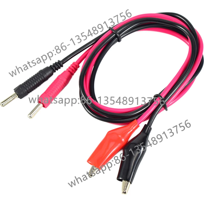 DC power output cable 4mm banana plug alligator clip