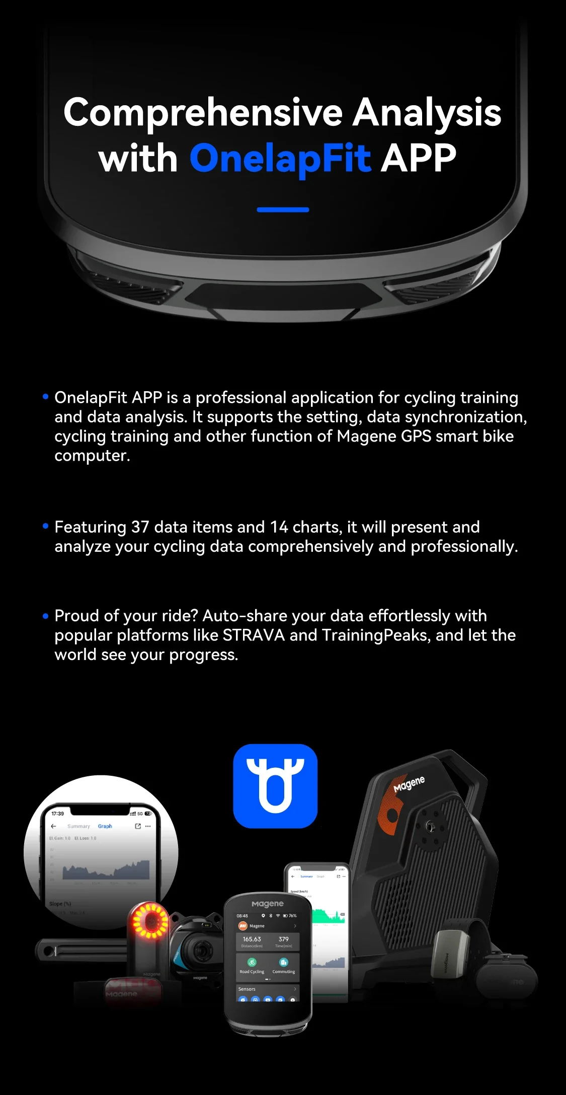 Magene C506 GPS-Fahrradcomputer, Navigation, WiFi, Zyklus, Tachometer, Radfahren, digitale Stoppuhr, 2,4 Kilometerzähler, Bluetooth, Ant Indoor – Detail 10