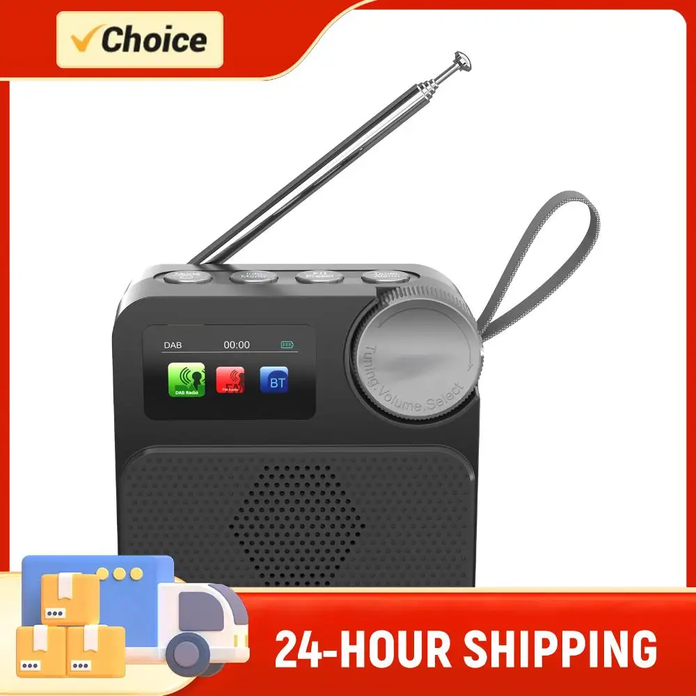 

Bluetooth-совместимое интернет-радио FM с Wi-Fi, перезаряжаемое, со встроенным аккумулятором, цветным дисплеем 1,47 дюйма и внешней антенной