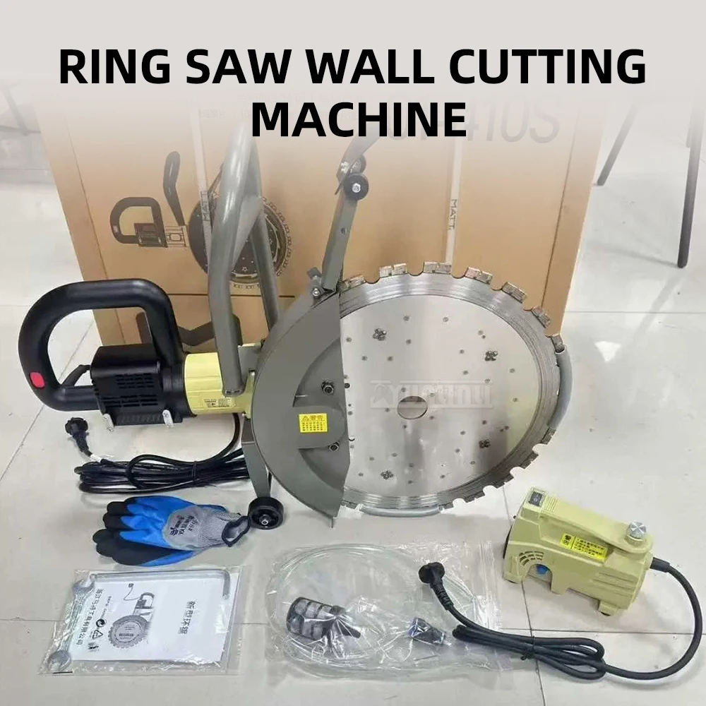 

​ Бесщеточная кольцевая пила, беспыльный станок для резки стен для бетонной арматуры, цепная пила для создания дверных окон в каменной кладки