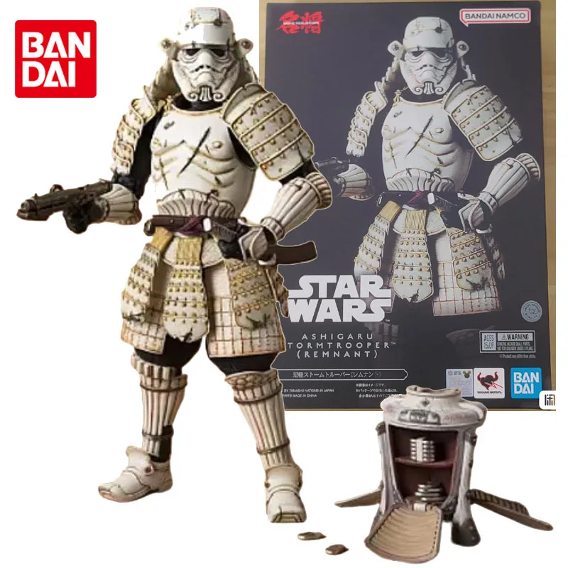 Bandai Original Robot Spirit Star Wars Imperial Stormtrooper The Mandalorian Anime Action Figures Toys for Boys Girls Kids Gift