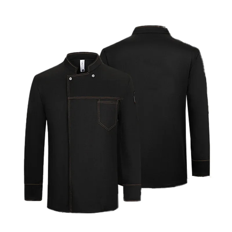 Uniformes de chef cuisinier pour hommes et femmes, manches longues en Y, vêtements de travail unisexes pour restaurants et hôtels