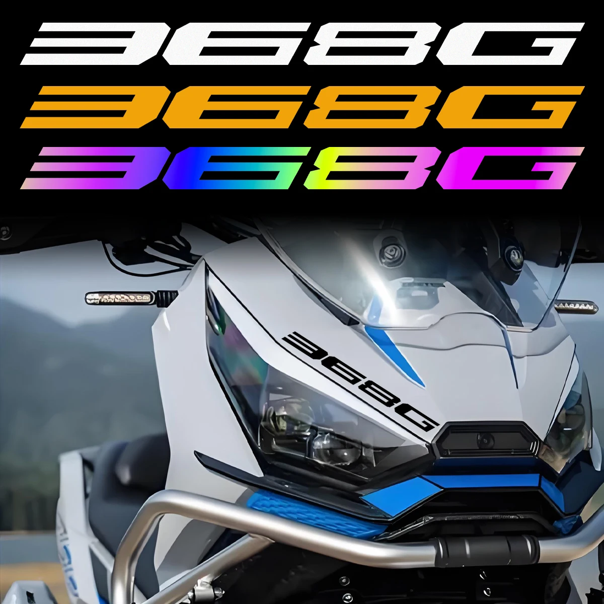 

For ZONTES Zontes 368G 368 G Reflective Motorcycle Stickers Moto Scooter Head Side Body Fuel Tank Vinyl Decor Accessories Decals