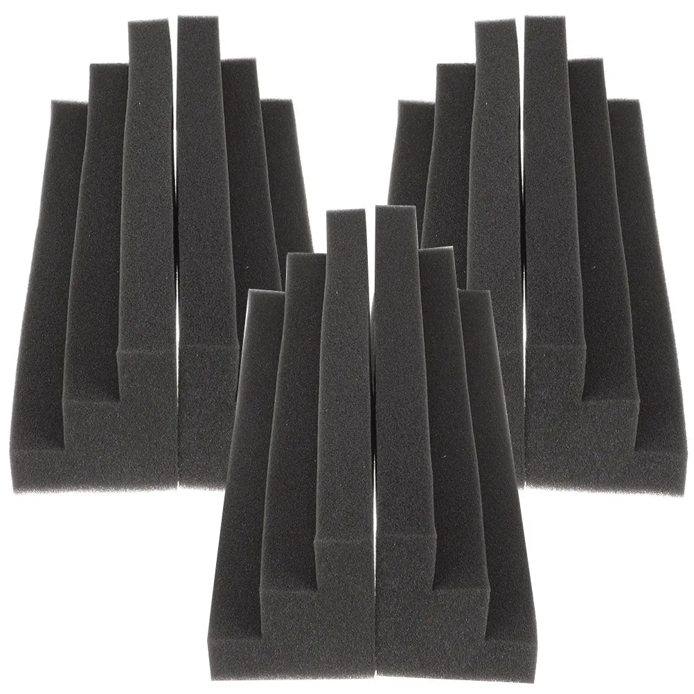 6Pcs Antiflaming Corner Bass Trap Sound Absorbing Foam Panels for Ktv Gym School Vocal Room Control Room Acoustic Wall Treatment