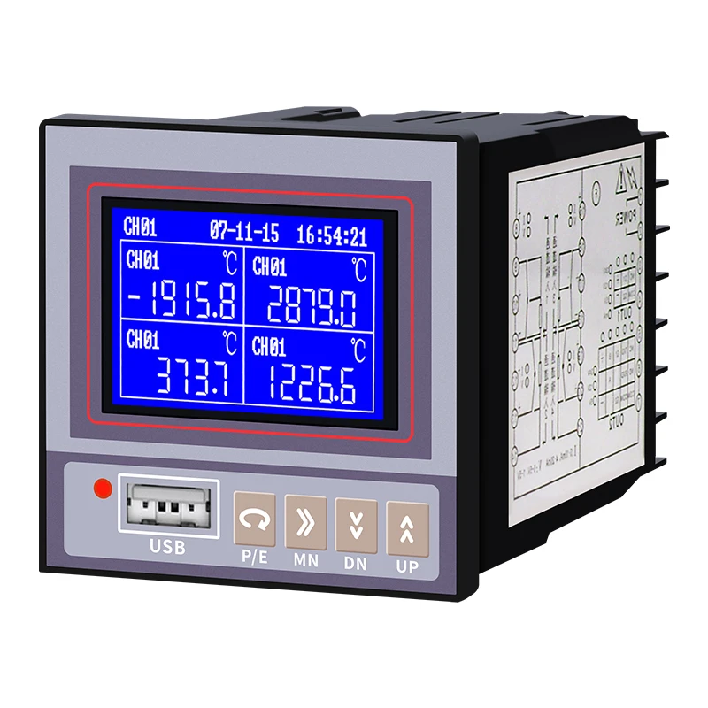 High Quality China Universal Signal Input Industrial Intelligent Temperature Current Monochrome Voltage Data Logger