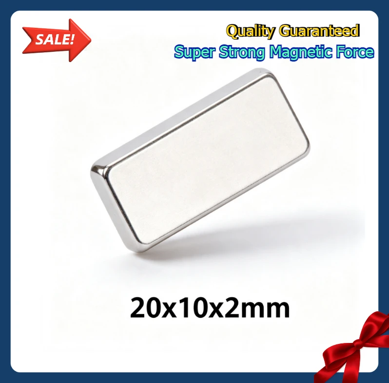 20x10x2mm  Small Rectangular Disc Magnets Super Powerful Neodymium Magnet for Fridge Magnets Scrapbooking Art