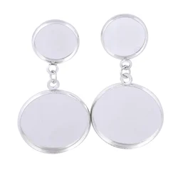 Onwear 10pcs 12 millimetri 20 millimetri cabochon orecchino della vite prigioniera di base blanks fai da te cammeo impostazioni lunetta per orecchini monili che fanno
